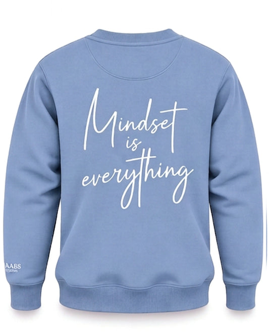 Mind Set Is Everything Jumper Bluebell